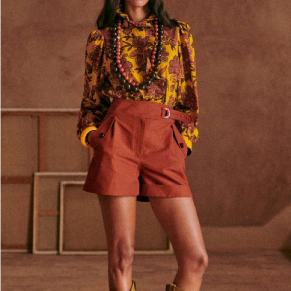 Sezane Cedric Shorts Terracotta- gently used in good condition